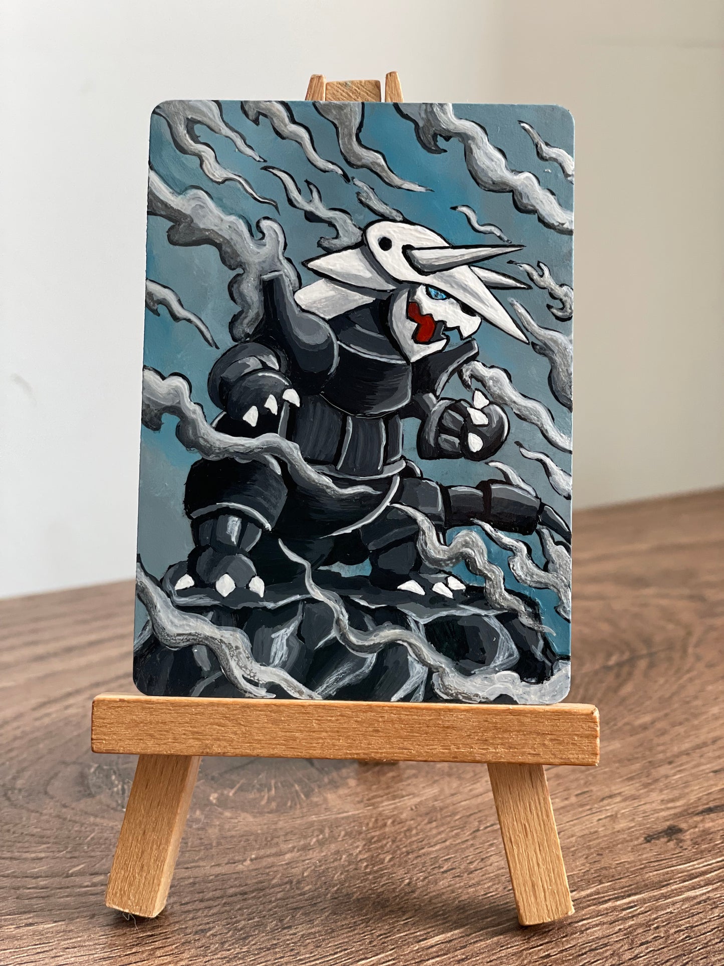 🛘Aggron🛘 Altered Pokemon card (painted in acrylic)