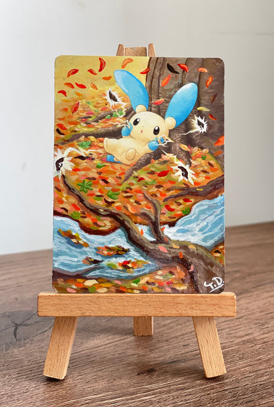 ⚡️Minum⚡️ Altered Pokémon card (Painted in Acrylic)