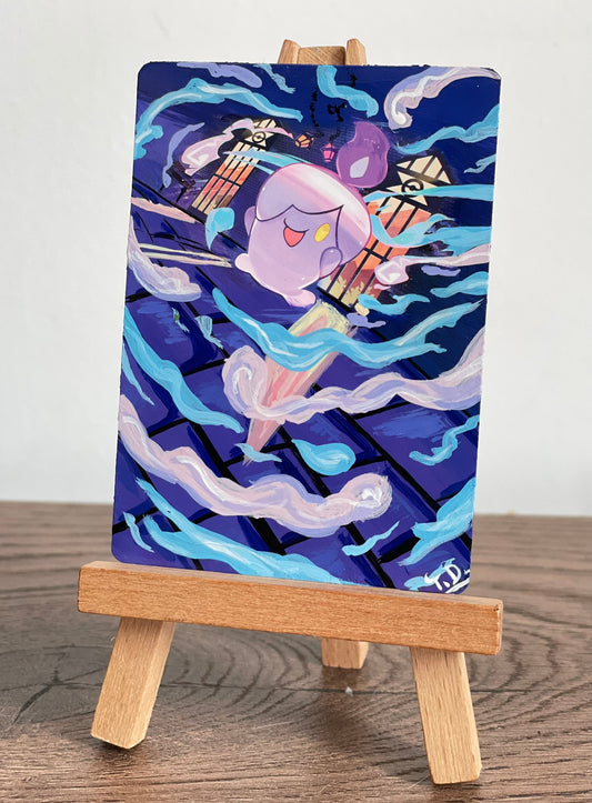 Litwick - Altered Pokemon Card (Painted in Acrilyc)