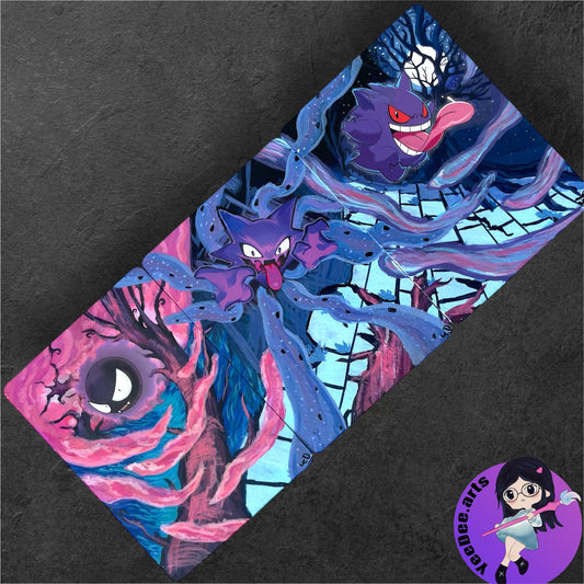 Gastly-Hunter-Gengar - Altered Pokemon Card (Painted in Acrilyc)